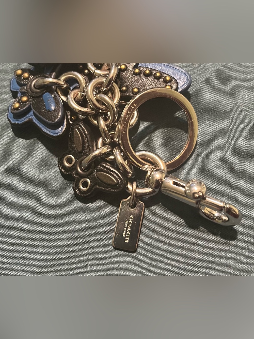 Coach Butterfly Cluster Bag Charm Keychain! - Picture 8 of 9